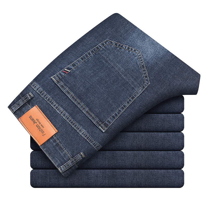 Straight Slim Casual Jeans Herren - Bild 8 von 11