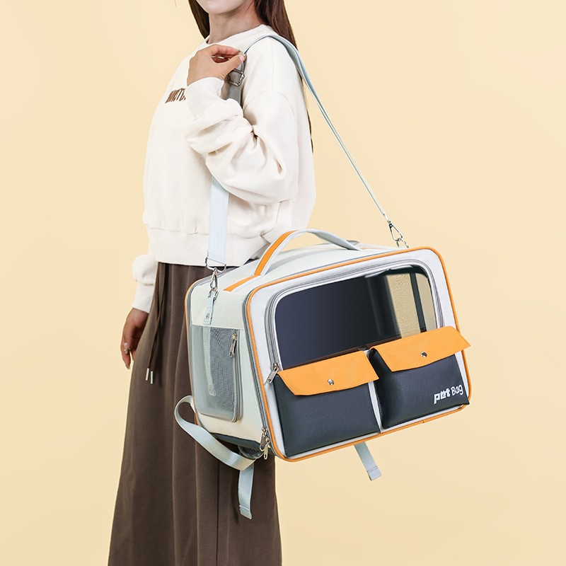 Backpack Portable Outdoor Cat Bag Large Capacity Breathable Foldable