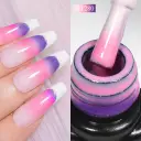 Shimmering Thermal Gel Fashion Nail Polish PU Protective Film For Nail Art view 1