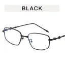 Black Frame Transparent Lens