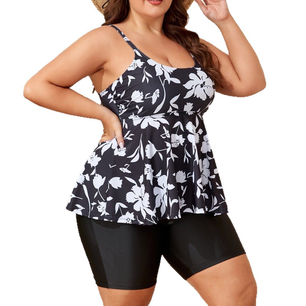 Split Plus Size Women's Swimsuit