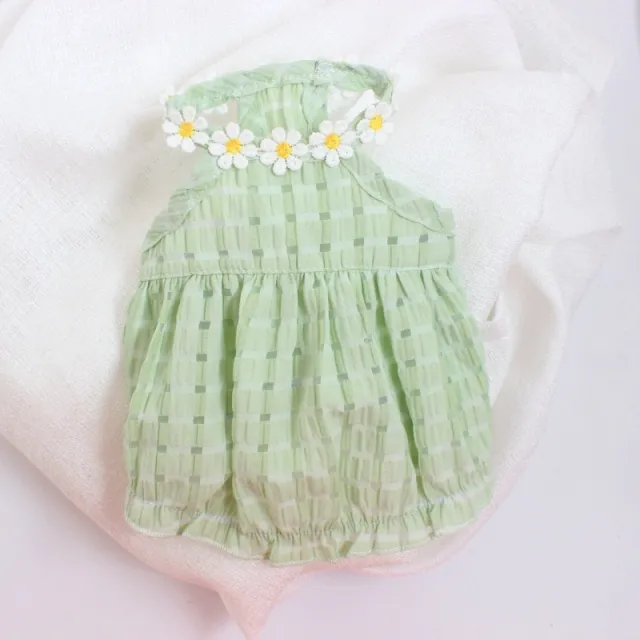 Summer Pet Skirt Cat Teddy Bichon Thin Breathable Green - Shop at LoveMi
