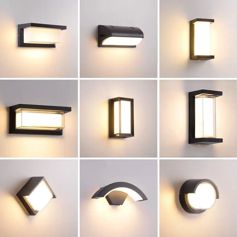 Simple Outdoor Waterproof Led Wall Lamp Induction