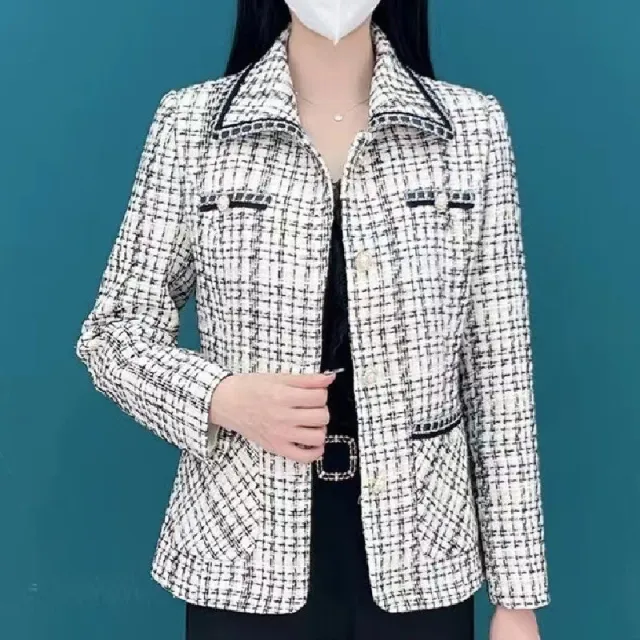 High end All match Temperament Western Style Oversized Short Women's Coat White - Shop at LoveMi