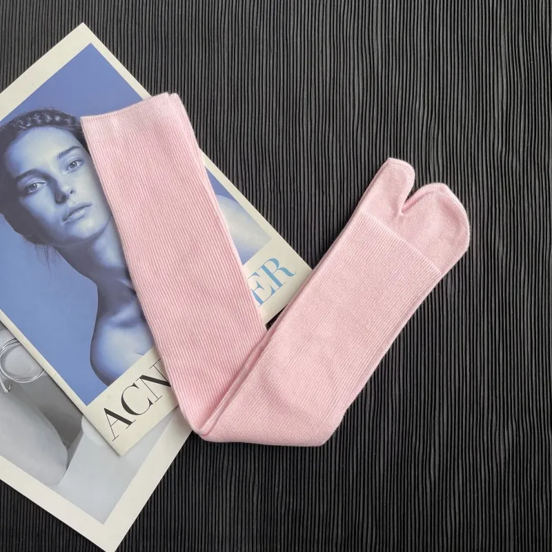 Mid-calf Double Toe Bunching Socks - Calf Light Pink