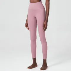 Yoga Pants Women's Elastic Waist-showing Pocket - Light Lotus - View 1
