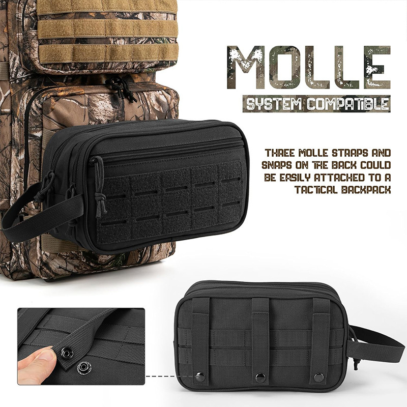 Mens Toiletry Makeup Bag Outdoor Tactical Organizer Pouch