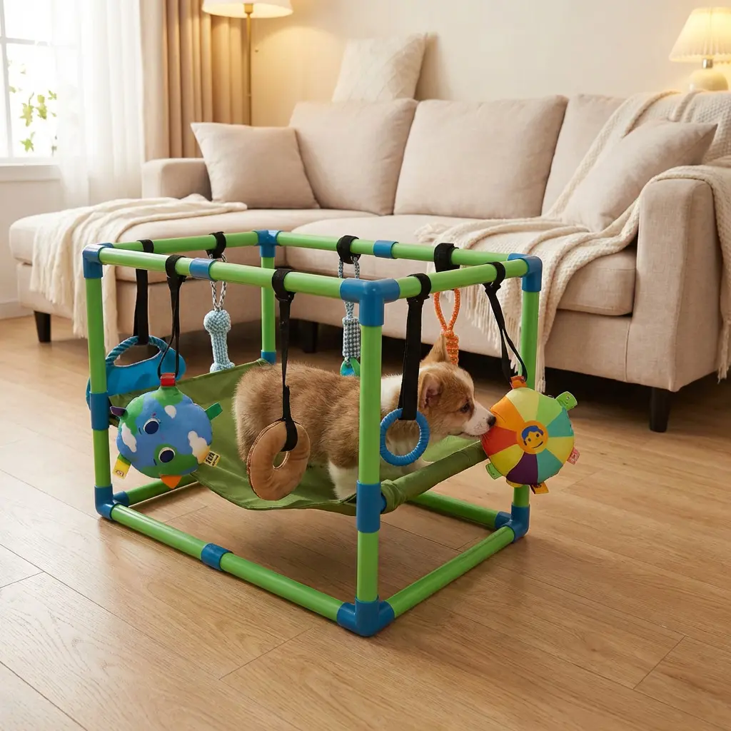 PVC Pipe Pet Dog Toy GymPVC Assembly