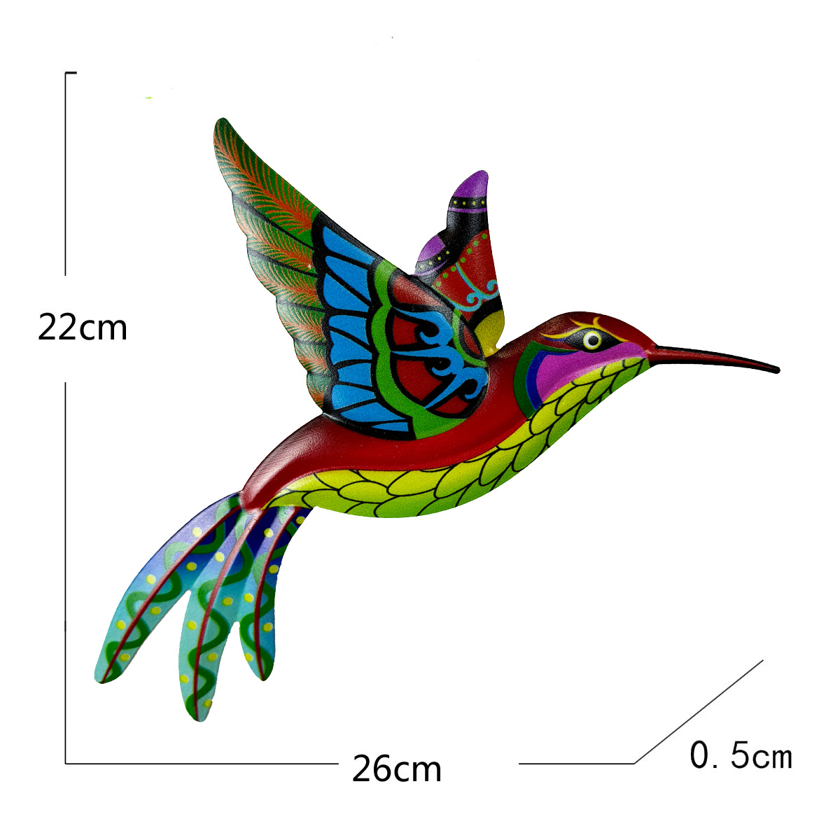 Title 9, Iron Art Hummingbird Magnetic Refrigerator Stic...