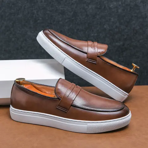 Plus Size Board Shoes Male Business Casual Leather