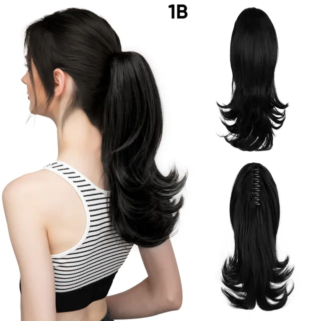 Silk Wig Women's Long Hair Slightly Curly Short Curly P02212Inch - Shop at LoveMi