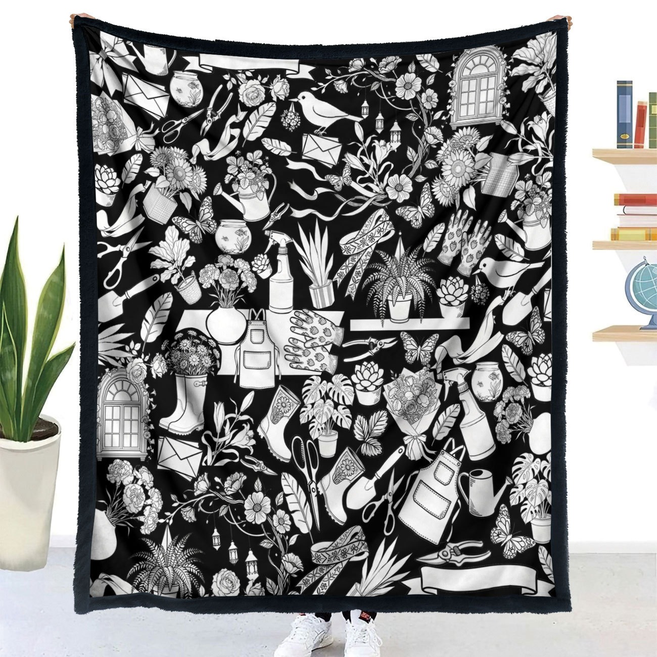 Polyester Throw Blanket with Brush