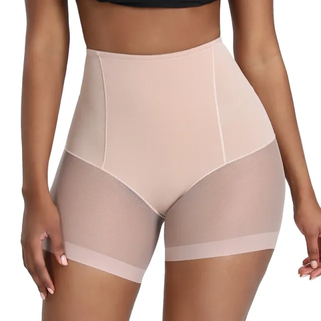 Women's Mid rise Tummy control Pants, Ultra thin, Waist cinching, Boxer style Skin Color M - Shop at LoveMi