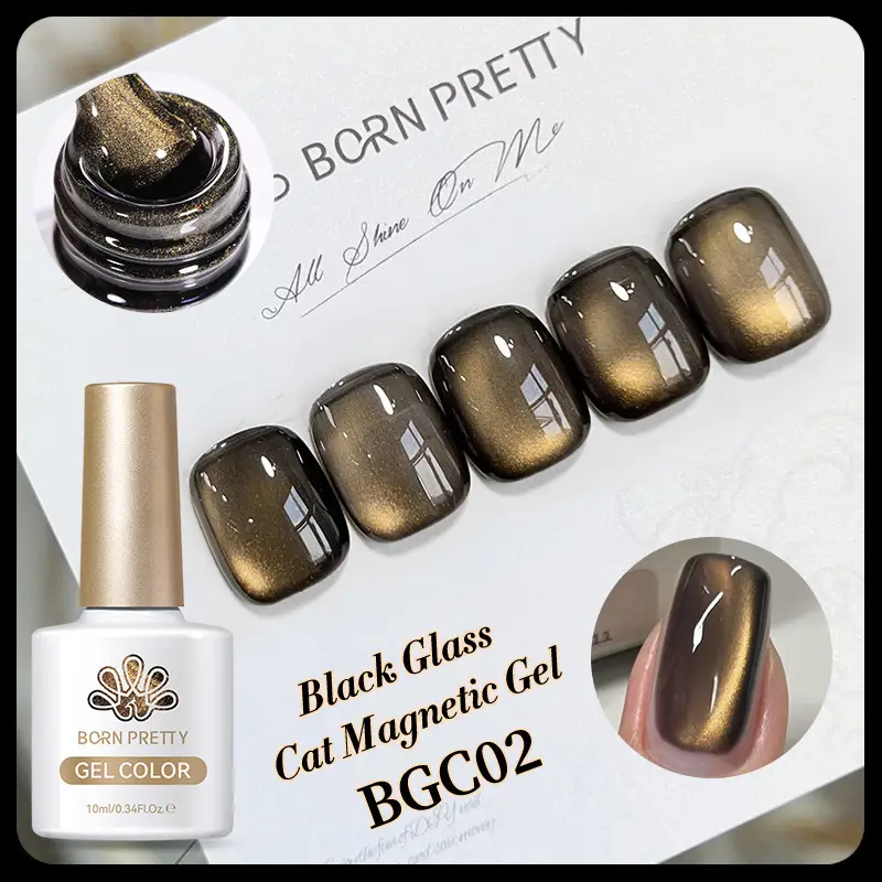Micro Glass Bead Crystal Cat Eye Gel Polish Gradient UV Polish