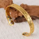 Energy Magnet Bracelet And Ring Set Retro Style Jewelry For Couples Men And Women view 9