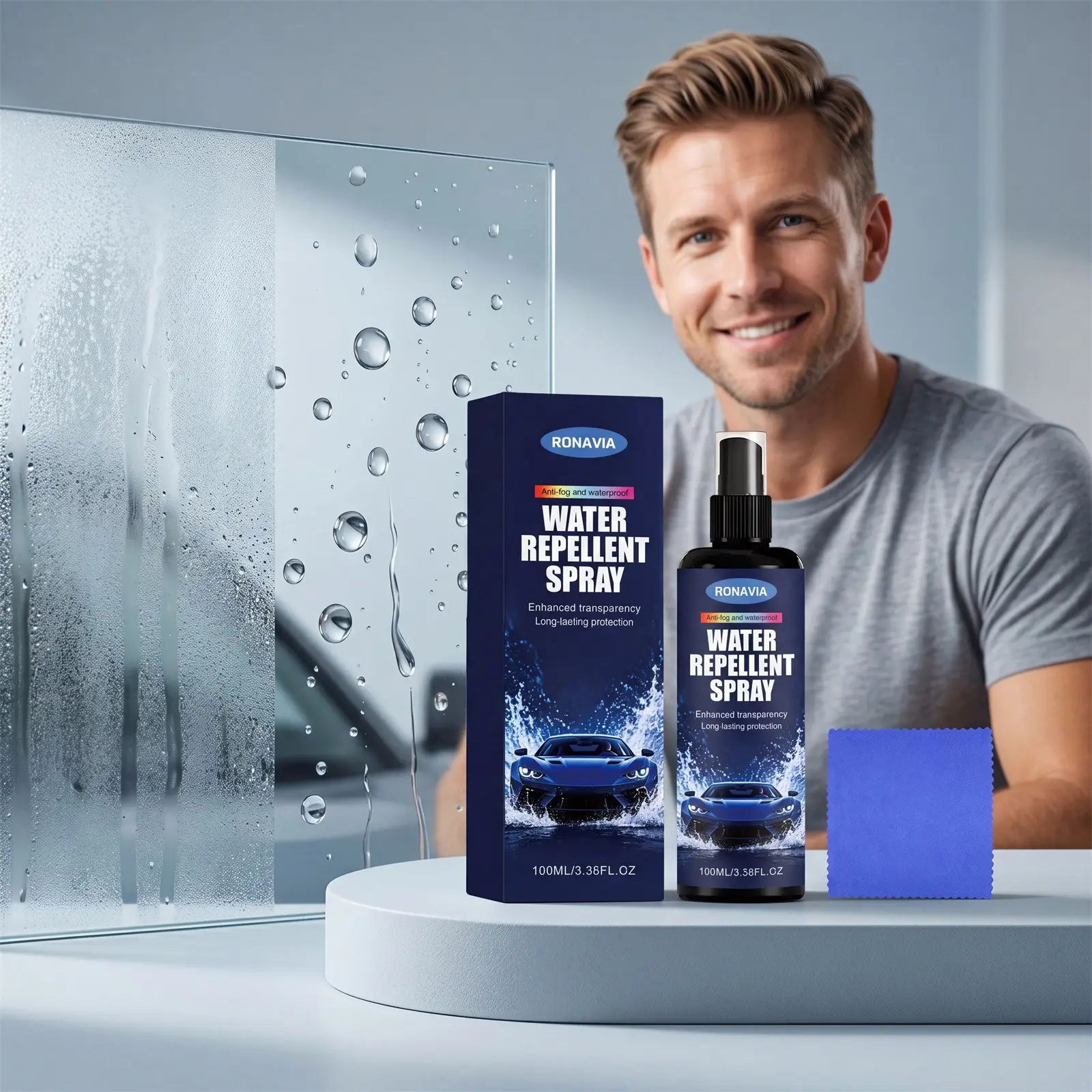 Car Window Anti-fog And Water-repellent Spray
