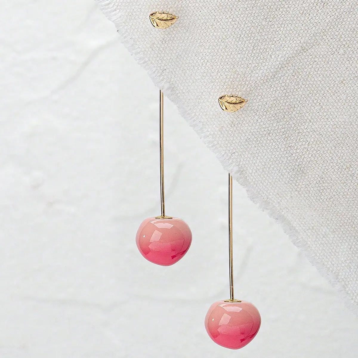 Cherry And Mulberry Ladies EarringsDouble-Sided Design