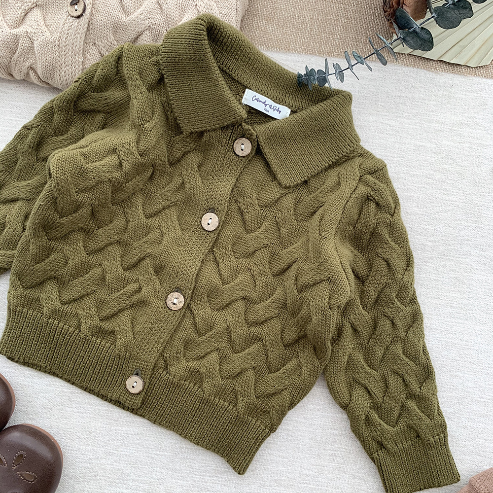 Title 7, Baby Unisex Twist Cardigan Jumper Set, Europese...