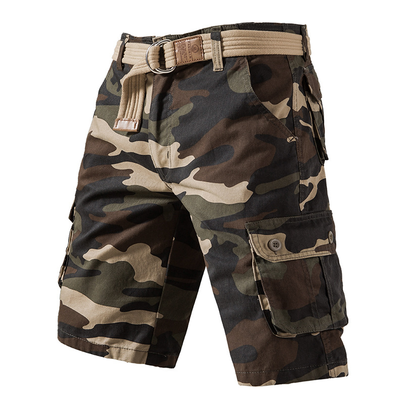 Kaki Camouflage Shorts