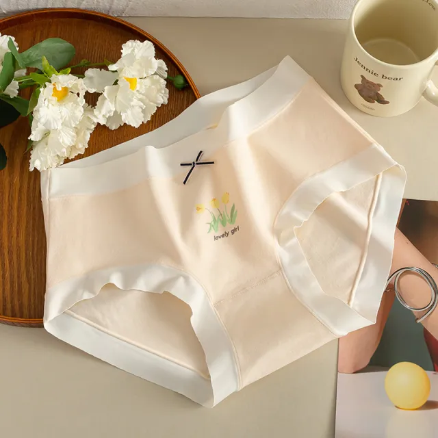 Printed Cute Cotton Seamless Underwear Simple And Elegant Skin - Shop at LoveMi
