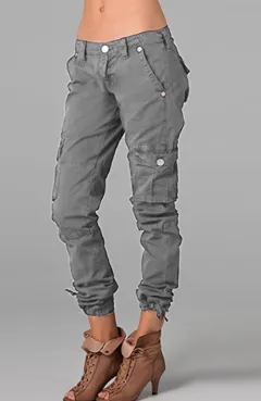 Multi-Pocket Workwear Tactical Pants European And American Sports And Leisure - Gray - View 1
