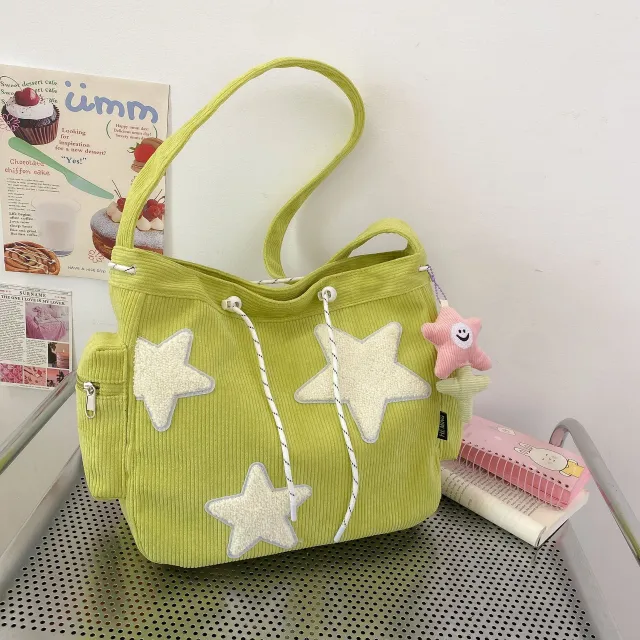 Crossbody Cute Student Tote Bag Lime Color Single Bag Without - Shop at LoveMi