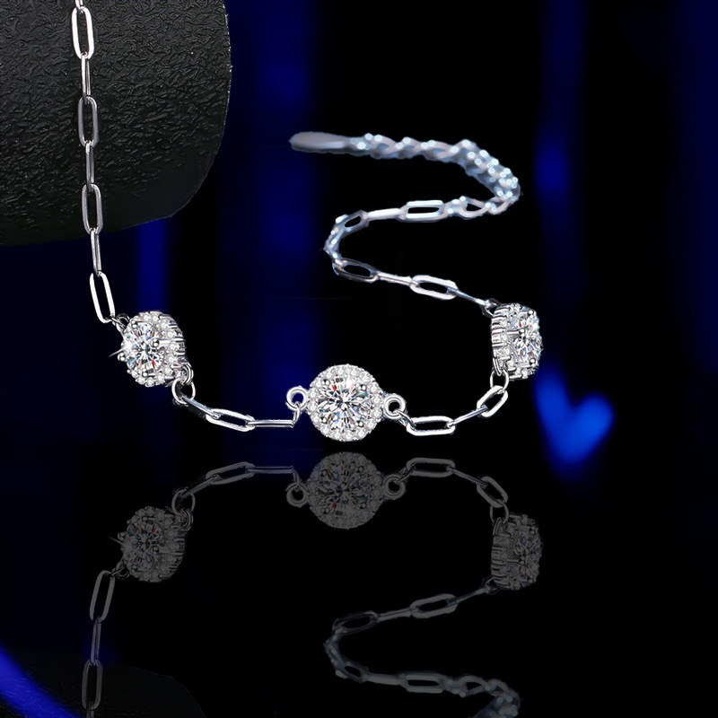 S925 Sterling Silver Bracelet Diamond Bracelet