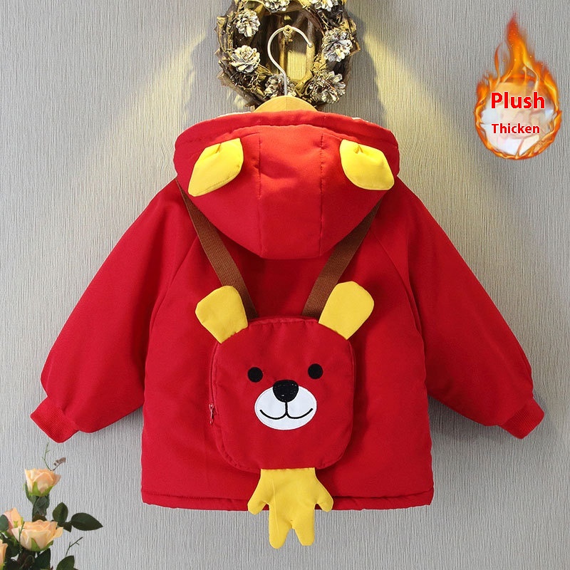 Backpack Bear Coat Red