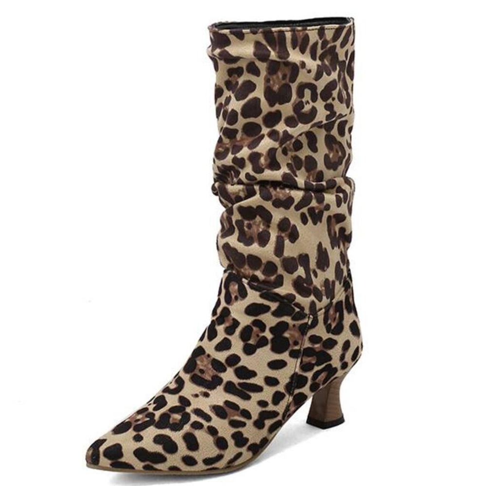 Mid-Heel Pointed Toe Boots, picture 9 of 10