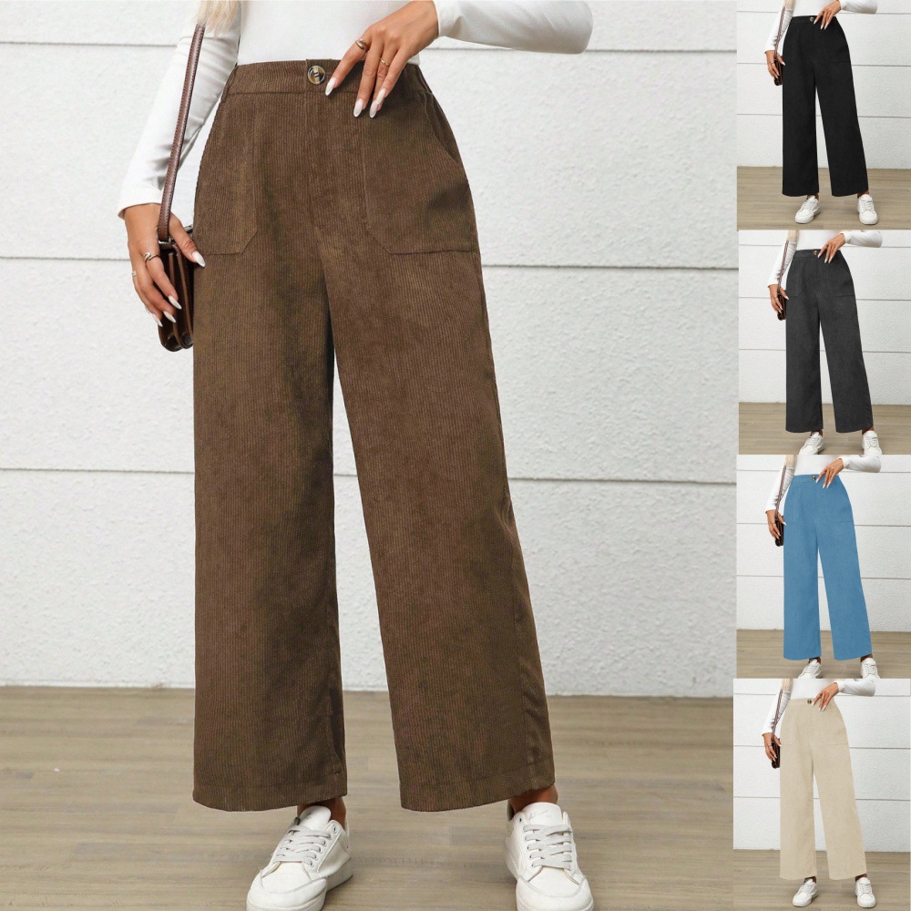 Versatile Fashion Straight-leg Pants For Women