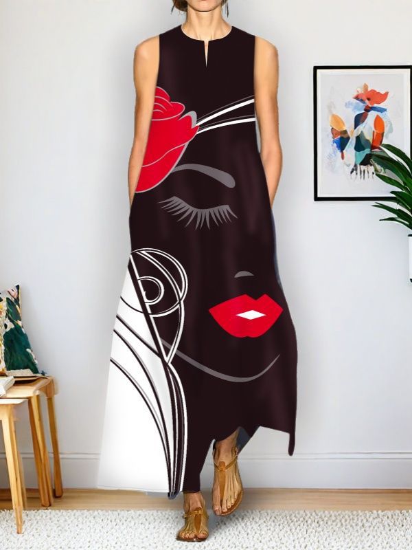 New Stylish Casual Printed Dress For Women