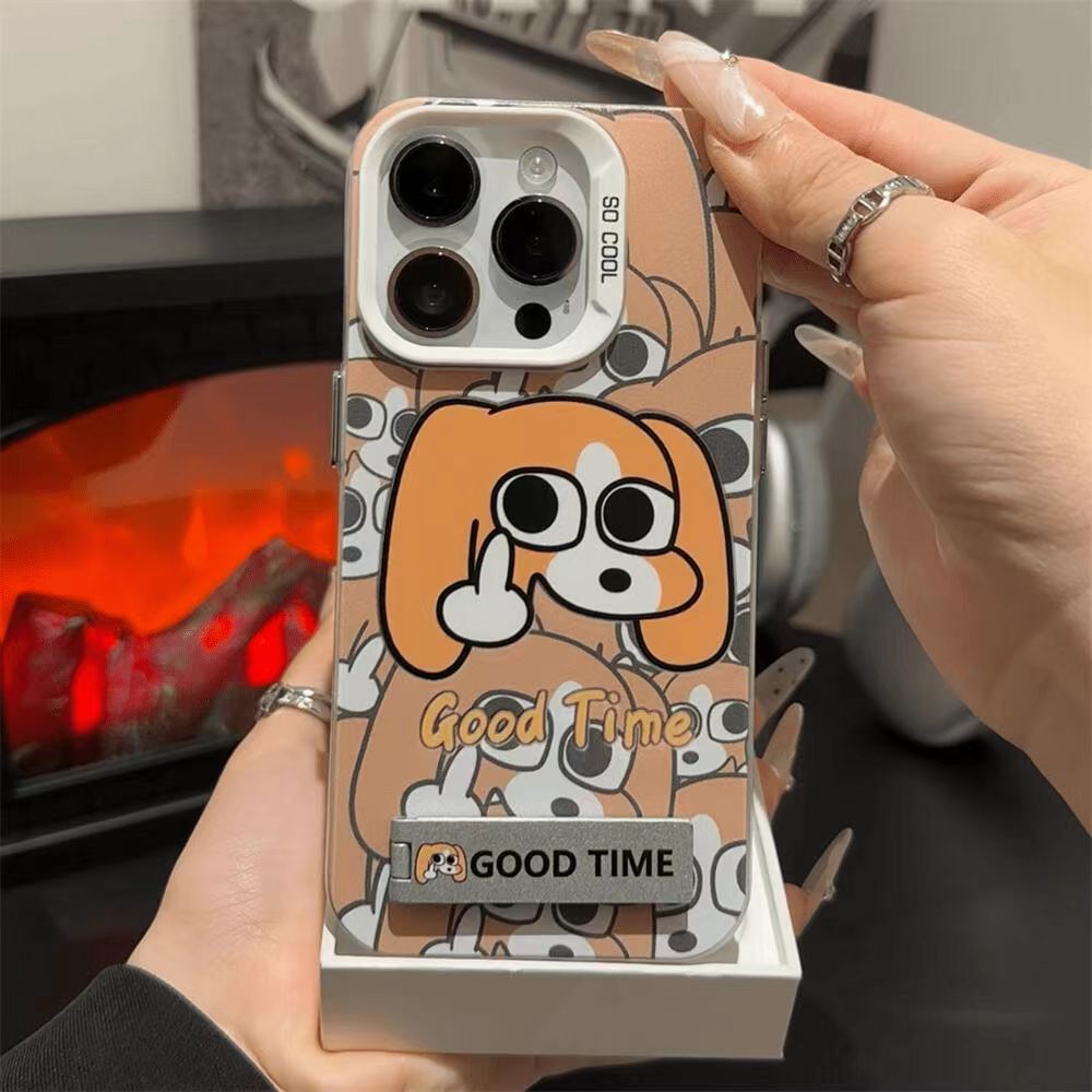 Title 4, Coque de téléphone à motif de chien de personna...