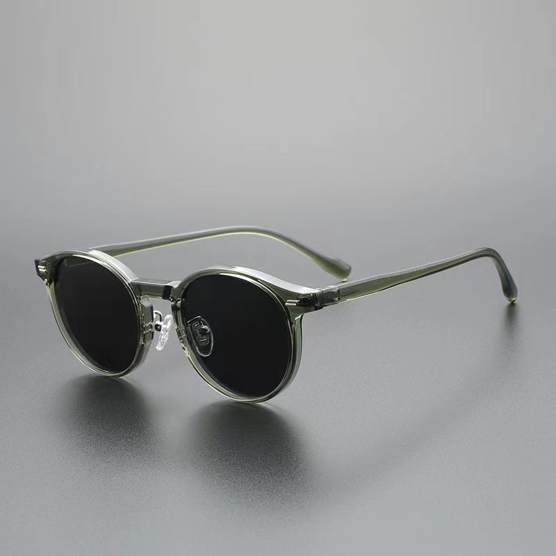 Japanese-style Retro Sunglasses Women's Trendy Round - Image 4