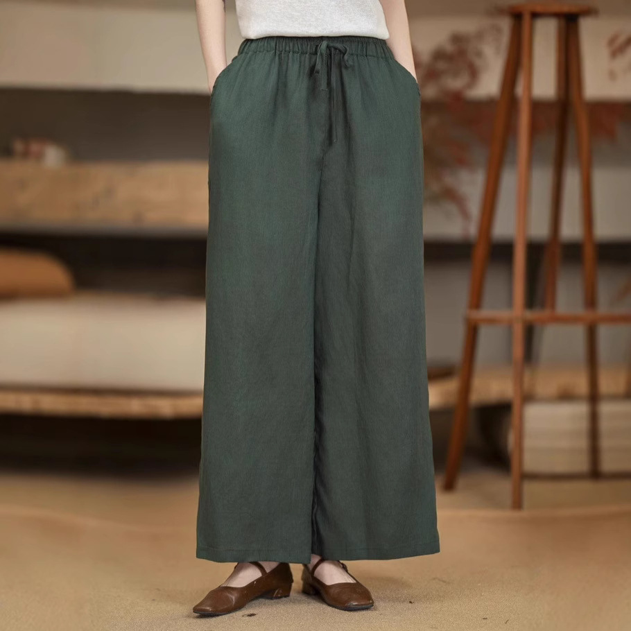 Linen Straight-Leg Pants, picture 3 of 6