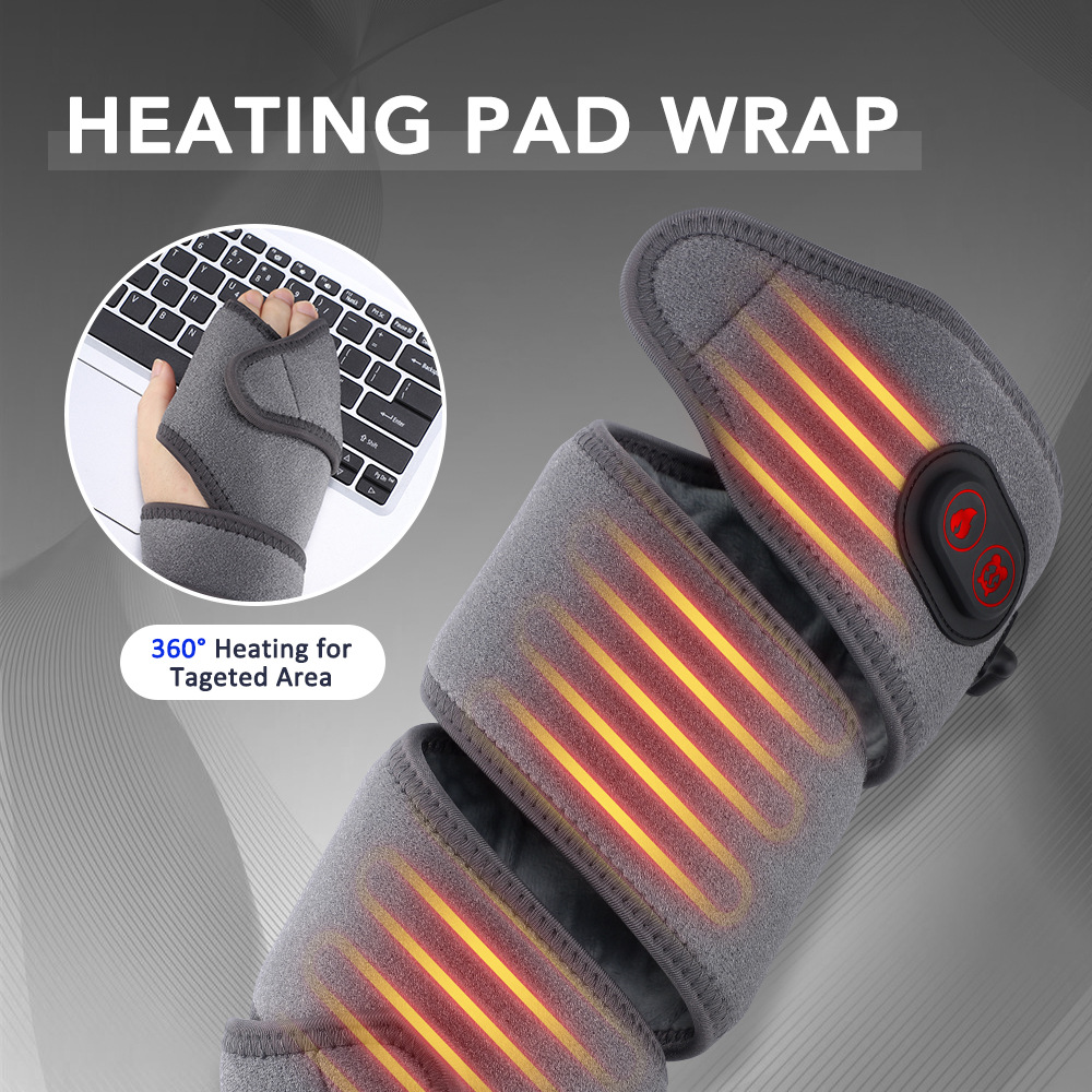 Heated, Timed Wrist And Elbow Wraps With Electrical Heating For Warmth In Winter
