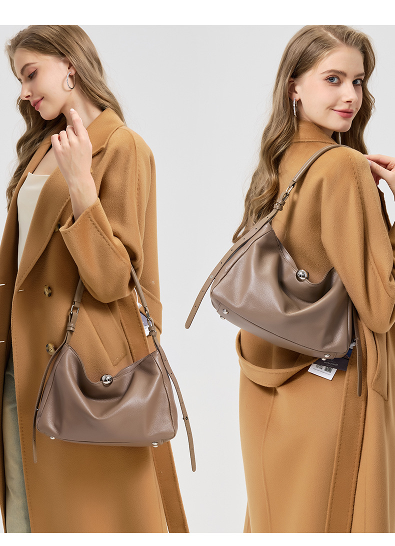 Side view highlighting the single shoulder strap