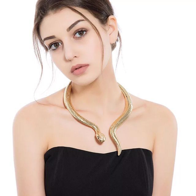 Title 1, Snake punk choker collar necklace girl