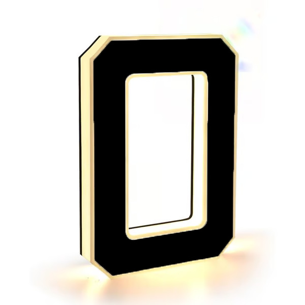 Waterproof Personalized House Number LED Luminous Characters 0 Style - Shop at LoveMi