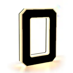 Waterproof Personalised House Number LED Luminous Characters - 0 Style - View 1