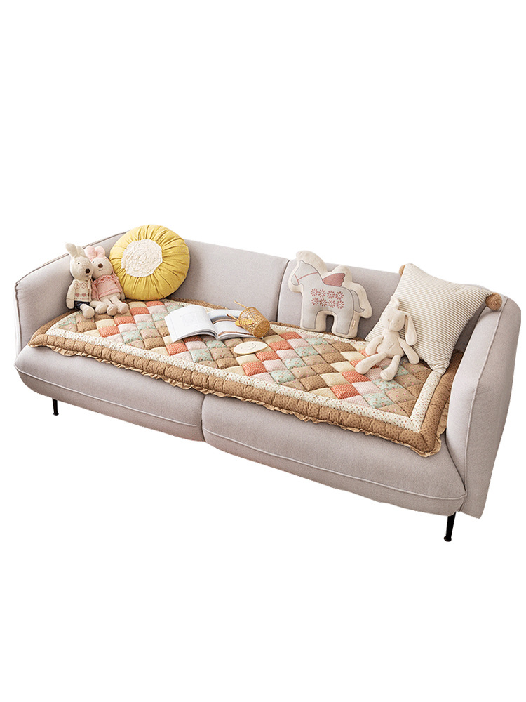 Cotton Sofa Cushion Four Seasons Universal Thickened Non-slip Mat - Image 2