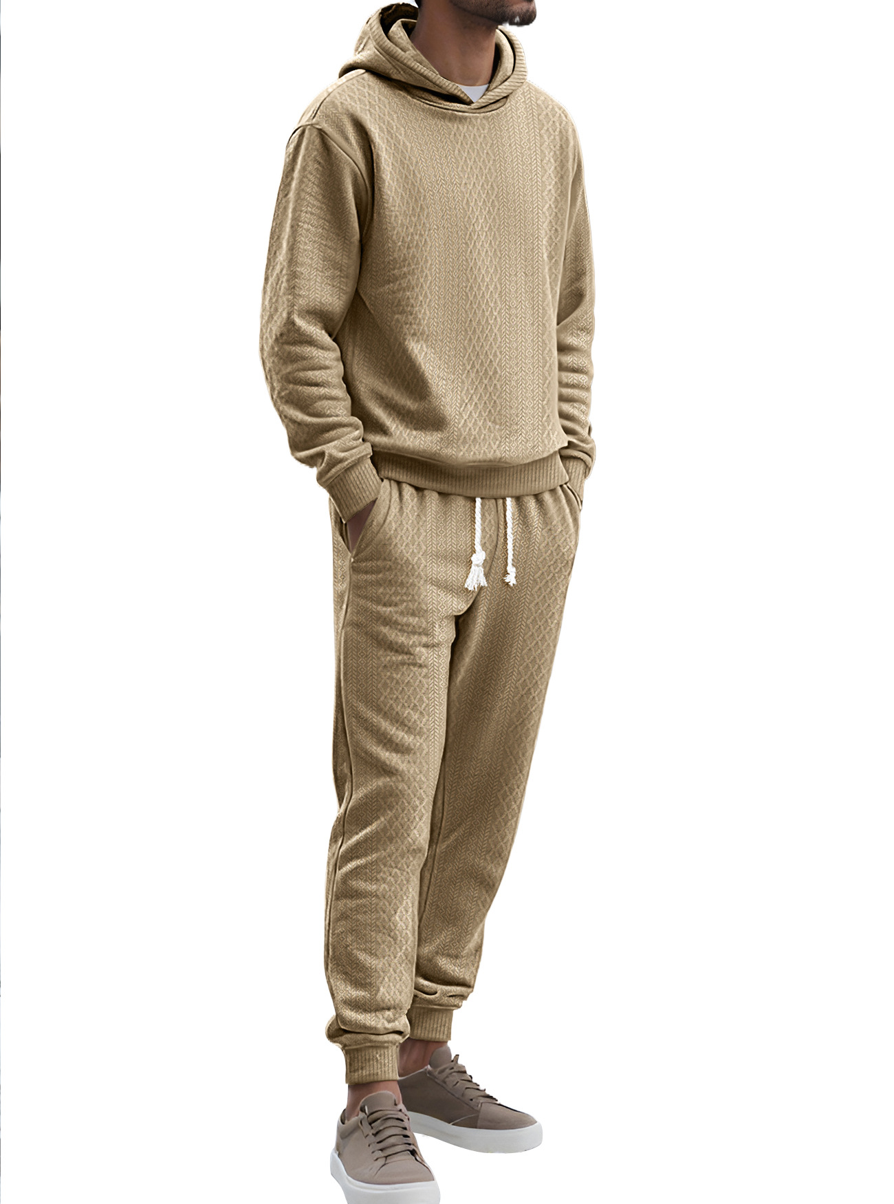 Jacquard Knit Hoodie and Pants Set, picture 9 of 9