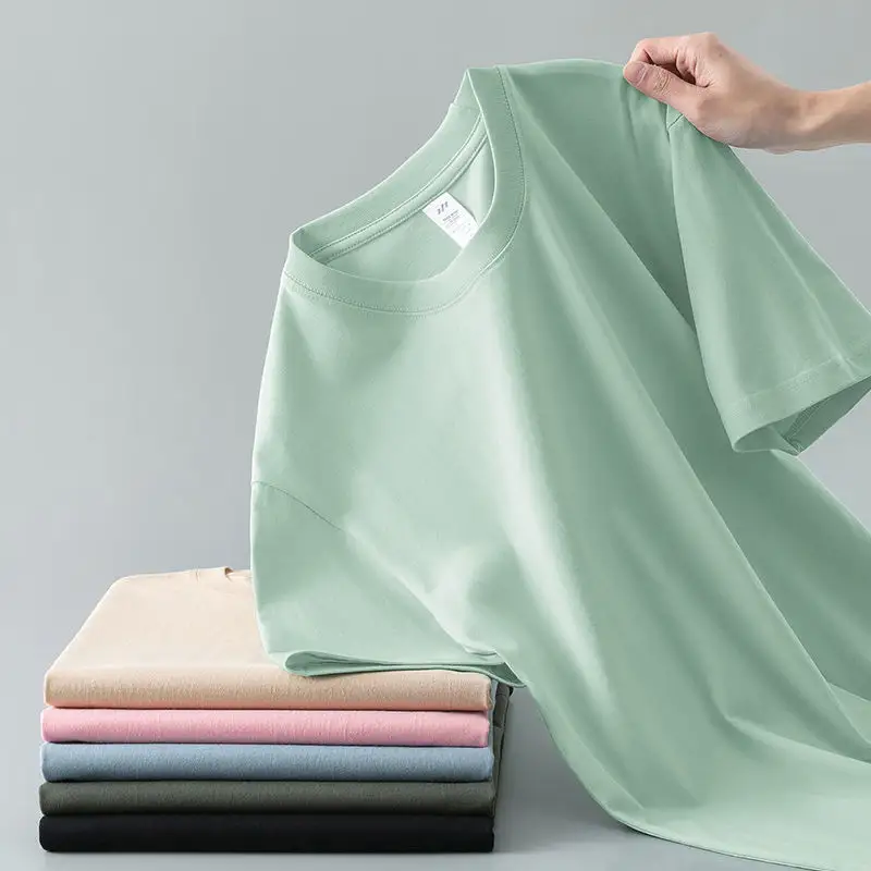 Summer Solid Color Coat Round Neck Bottoming