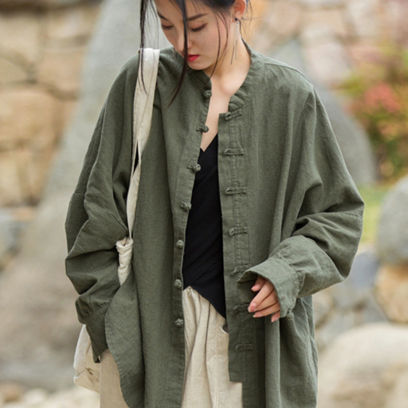 Vintage Button-front Cardigan Women's Jacket
