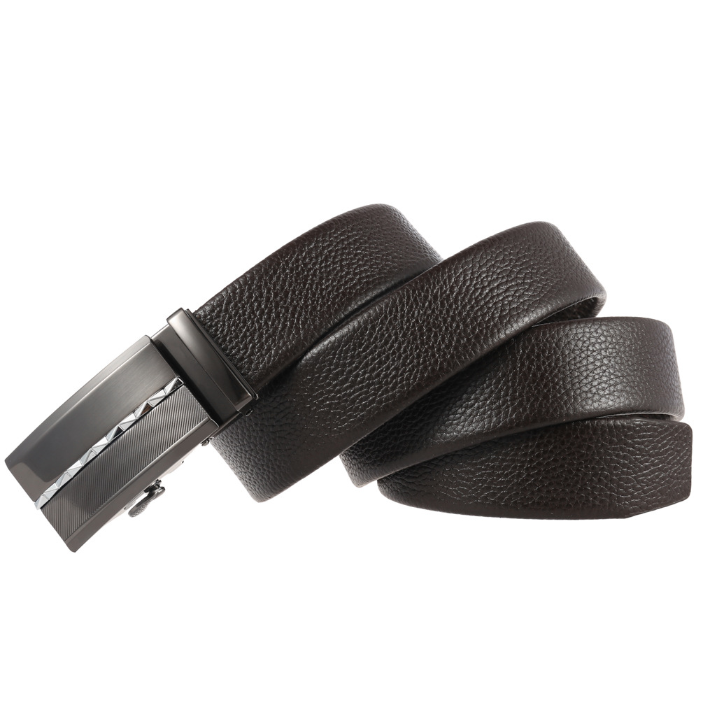 Title 30, New Mens Automatic Buckle Leather Belt