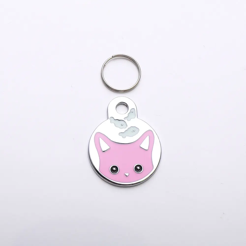 Pet Dog Brand Cute Cartoon Cat and Fish Printed