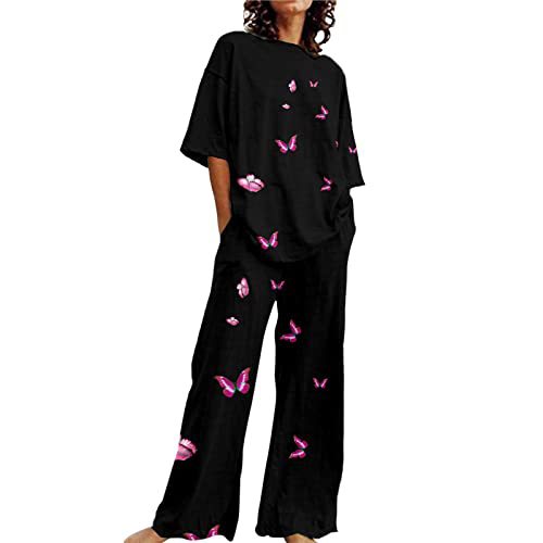 Loose fitting Solid Color Long Sleeves Trousers Suit G75Z155 - Shop at LoveMi