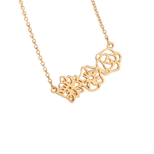 December Birthday Flower Necklace Female Accessories