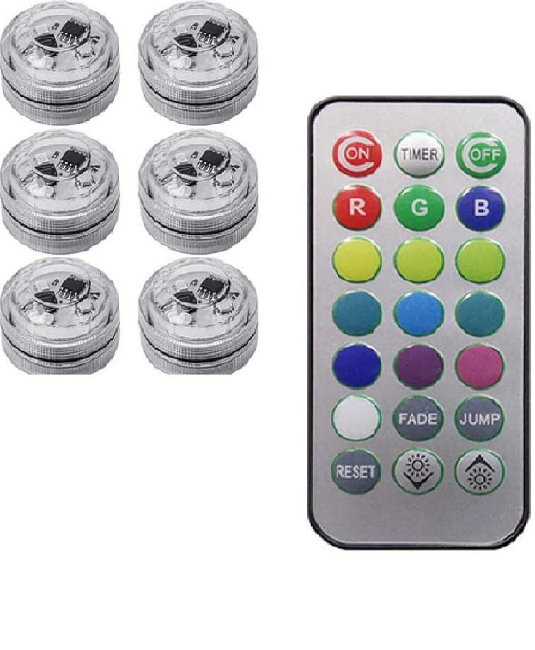 1 Remote Control 6 Lights