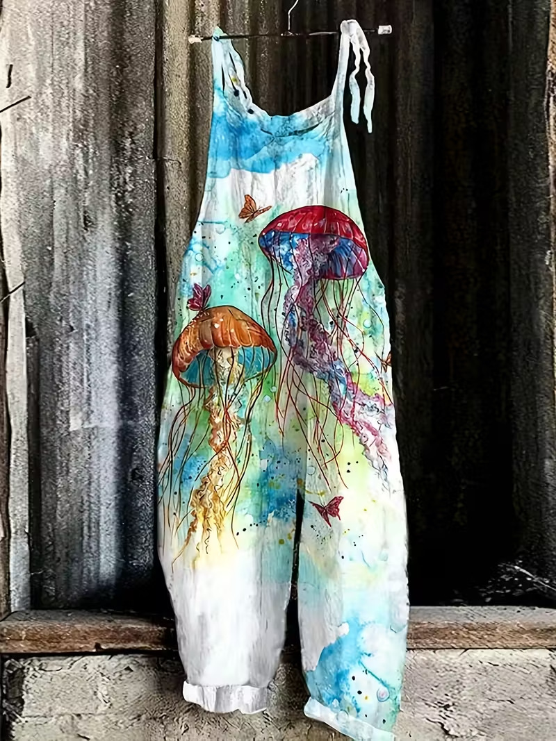 3D-printed Suspender Casual Pants Suspender Overalls 7