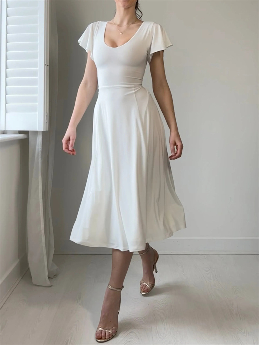 White Midi Skirt